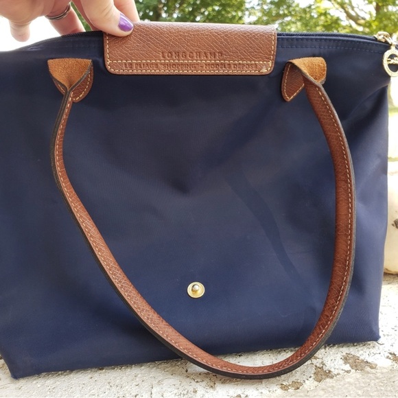 Longchamp Navy Le Pliage Small Tote - Picture 5 of 8